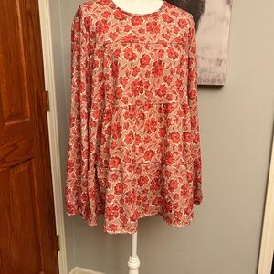 HEIMISH USA Red Floral Top